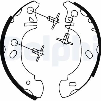 Jeu de mâchoires de frein DELPHI OEM 6579150