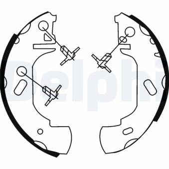 Jeu de mâchoires de frein DELPHI OEM 6733350