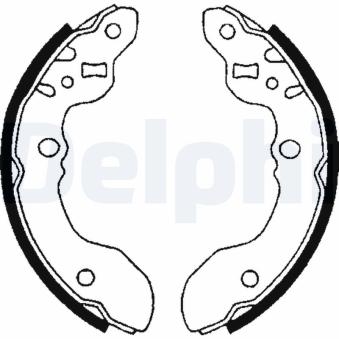 Jeu de mâchoires de frein DELPHI LS1652