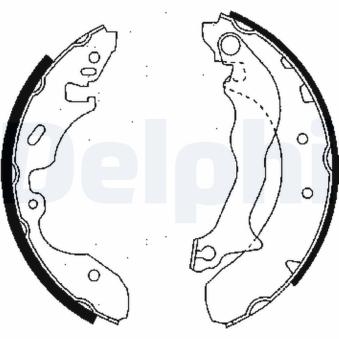 Jeu de mâchoires de frein DELPHI OEM 1473056