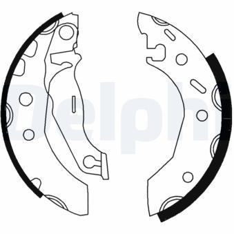 Jeu de mâchoires de frein DELPHI [LS1728]