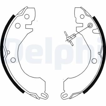 Jeu de mâchoires de frein DELPHI LS1779