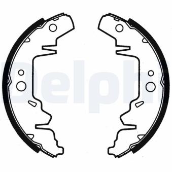 Jeu de mâchoires de frein DELPHI LS1814 pour DODGE CARAVAN 3.8 - 178cv