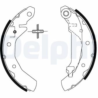 Jeu de mâchoires de frein DELPHI OEM S5320070800