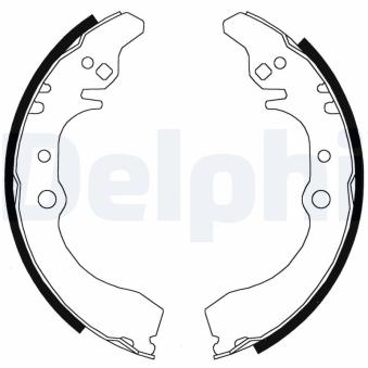 Jeu de mâchoires de frein DELPHI OEM 0449587714