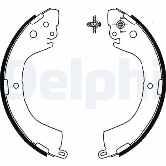 Jeu de mâchoires de frein DELPHI OEM MR178826