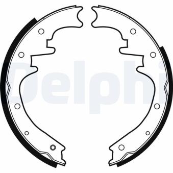 Jeu de mâchoires de frein DELPHI LS1872 pour BMW Série 3 2.8 CRD - 150cv