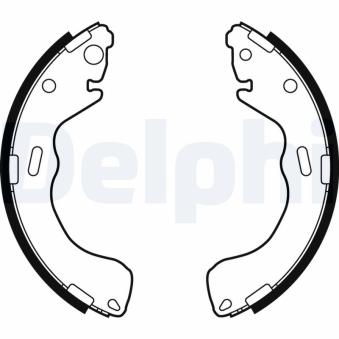 Jeu de mâchoires de frein DELPHI LS1879 pour MAZDA 626 1.9 - 100cv