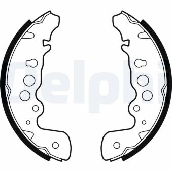 Jeu de mâchoires de frein DELPHI OEM 5320067D00