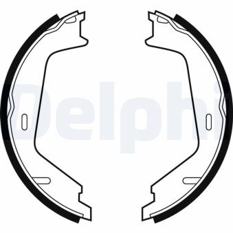 Jeu de mâchoires de frein, frein de stationnement DELPHI LS1884 pour AUDI TT T5 - 241cv