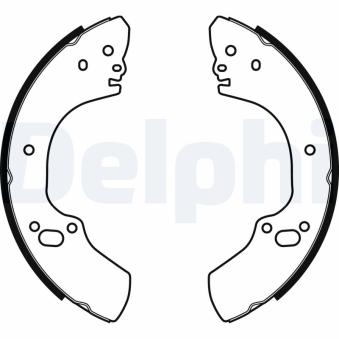 Jeu de mâchoires de frein DELPHI LS1939