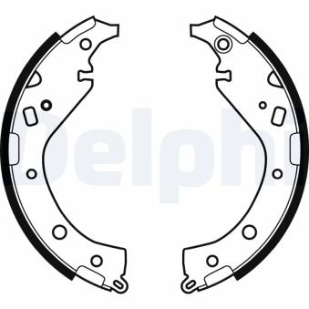 Jeu de mâchoires de frein DELPHI [LS1942]