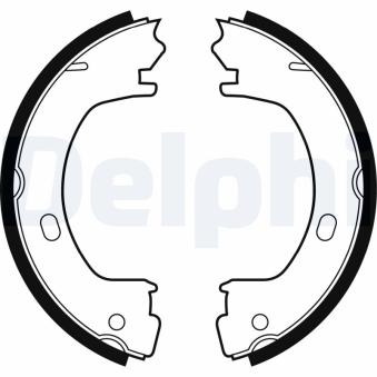 Jeu de mâchoires de frein, frein de stationnement DELPHI LS1960 pour CHRYSLER NEON 2.0 16V - 133cv