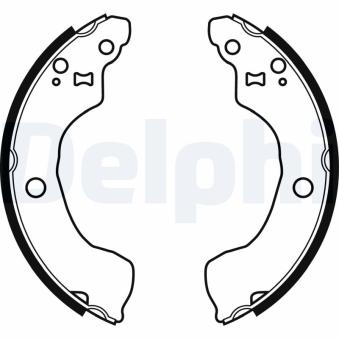 Jeu de mâchoires de frein DELPHI OEM D40608M126