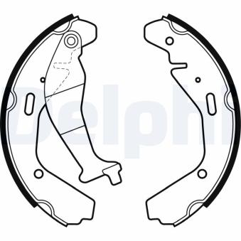 Jeu de mâchoires de frein DELPHI LS1990 pour SUZUKI WAGON 1.3 DDIS - 70cv