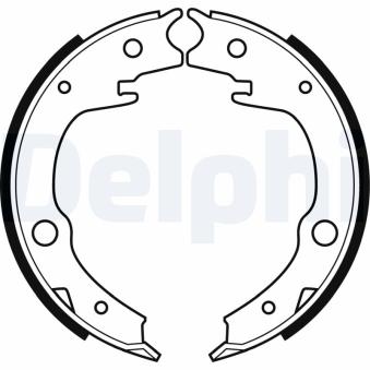 Jeu de mâchoires de frein, frein de stationnement DELPHI LS1994 pour SSANGYONG RODIUS 1.6 VVT-i - 110cv