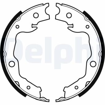 Jeu de mâchoires de frein, frein de stationnement DELPHI LS1999 pour VOLKSWAGEN POLO 1.5 DCI - 110cv