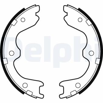 Jeu de mâchoires de frein, frein de stationnement DELPHI LS2029