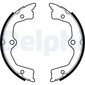 Jeu de mâchoires de frein, frein de stationnement DELPHI [LS2033]