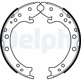 Jeu de mâchoires de frein, frein de stationnement DELPHI OEM 43053S9AE53