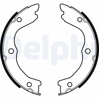 Jeu de mâchoires de frein, frein de stationnement DELPHI [LS2038]