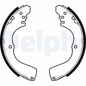 Jeu de mâchoires de frein DELPHI LS2074