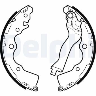 Jeu de mâchoires de frein DELPHI OEM 58350A7A00