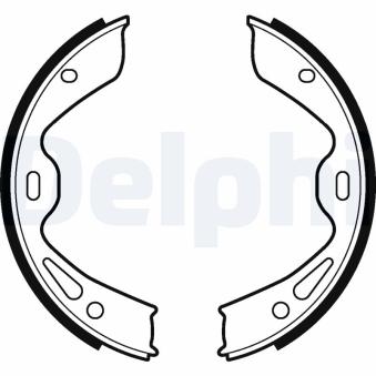 Jeu de mâchoires de frein, frein de stationnement DELPHI LS2120