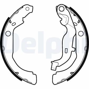 Jeu de mâchoires de frein DELPHI LS2127 pour OPEL CORSA 1.5 DCI 4x4 - 110cv