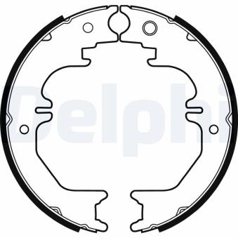 Jeu de mâchoires de frein DELPHI [LS2132]