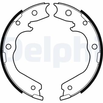 Jeu de mâchoires de frein DELPHI OEM 8970347370
