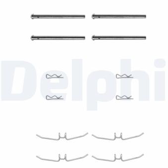 Kit d'accessoires, plaquette de frein à disque DELPHI [LX0001]