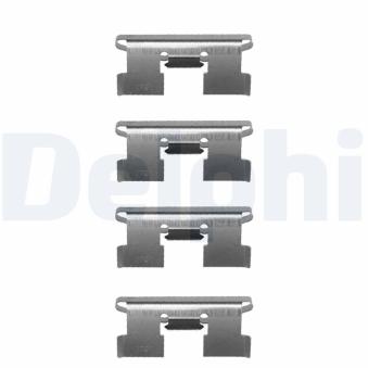 Kit d'accessoires, plaquette de frein à disque DELPHI [LX0059]