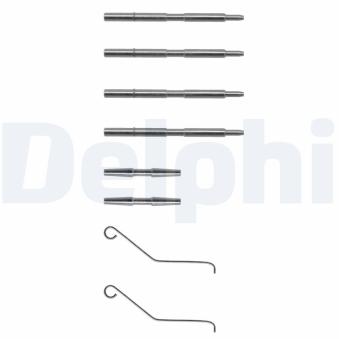 Kit d'accessoires, plaquette de frein à disque DELPHI [LX0068]