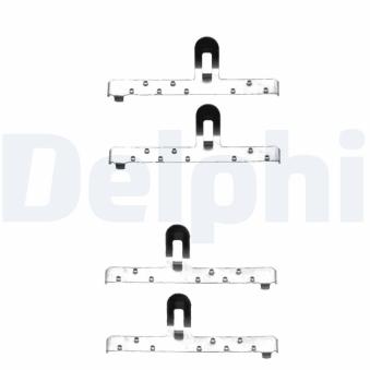 Kit d'accessoires, plaquette de frein à disque DELPHI LX0071 pour ROVER MINI 1.6 - 110cv