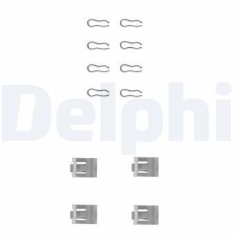 Kit d'accessoires, plaquette de frein à disque DELPHI LX0075 pour FIAT UNO 55 1.1 - 54cv