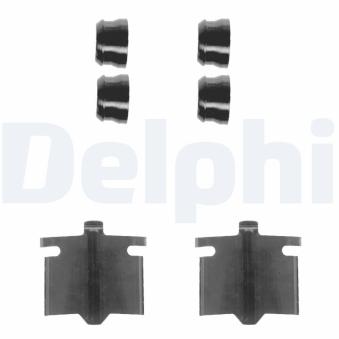 Kit d'accessoires, plaquette de frein à disque DELPHI LX0082 pour FORD TRANSIT 2.0 - 78cv