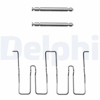 Kit d'accessoires, plaquette de frein à disque DELPHI LX0084