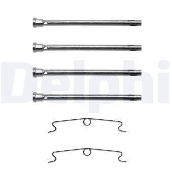 Kit d'accessoires, plaquette de frein à disque DELPHI LX0089