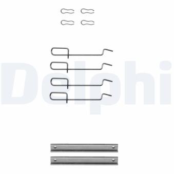 Kit d'accessoires, plaquette de frein à disque DELPHI LX0113 pour FIAT 126 1.8 - 110cv