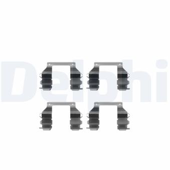 Kit d'accessoires, plaquette de frein à disque DELPHI [LX0200]