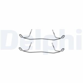 Kit d'accessoires, plaquette de frein à disque DELPHI LX0210 pour VOLVO 940 1.6 FSI - 110cv