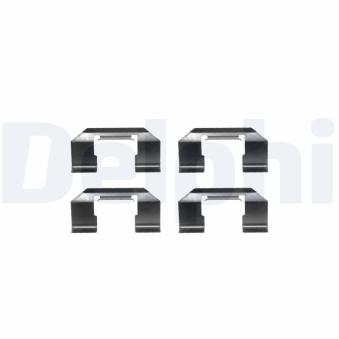 Kit d'accessoires, plaquette de frein à disque DELPHI LX0232 pour NISSAN ALMERA 2.2 Di - 110cv