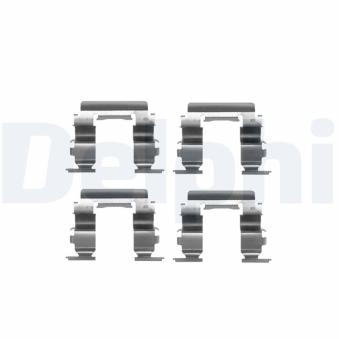 Kit d'accessoires, plaquette de frein à disque DELPHI LX0237