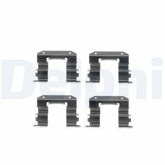 Kit d'accessoires, plaquette de frein à disque DELPHI LX0238 pour HYUNDAI GALLOPER 2.5 TD intercooler - 95cv