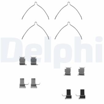 Kit d'accessoires, plaquette de frein à disque DELPHI LX0258