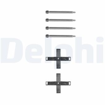 Kit d'accessoires, plaquette de frein à disque DELPHI LX0268 pour OPEL OMEGA 2.2 DTI 16V - 110cv