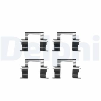 Kit d'accessoires, plaquette de frein à disque DELPHI [LX0283]