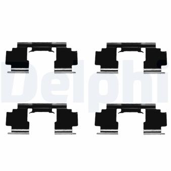 Kit d'accessoires, plaquette de frein à disque DELPHI LX0301 pour MERCEDES-BENZ GLC 1.6 i - 110cv