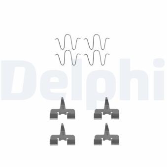 Kit d'accessoires, plaquette de frein à disque DELPHI [LX0305]